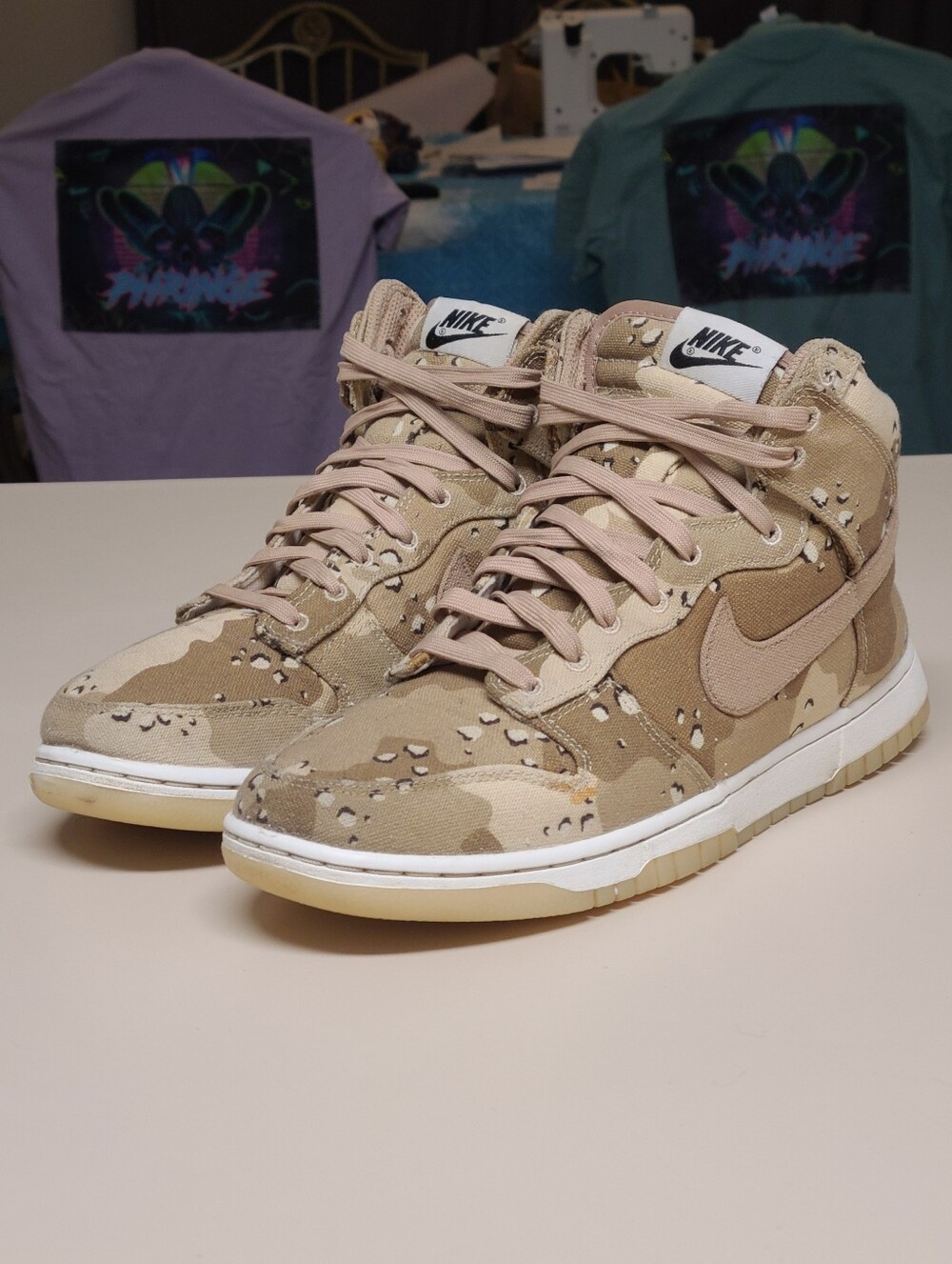 Nike Dunk High Dessert Camo hi top skateboard sneakers size 10